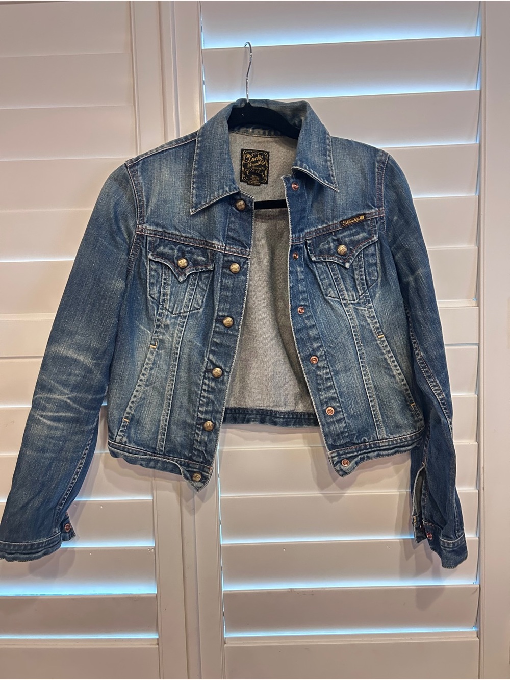 Lucky Brand Denim Jacket Blue Size Small
